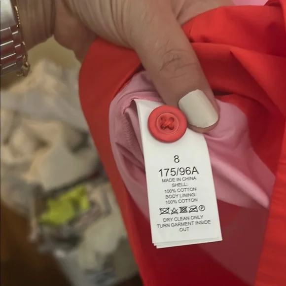 Kate Spade Red and Pink Button-Down Dress - Picture 4 of 4